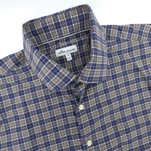 Peter Millar Other - Peter‎ Millar Shirt Mens XL Long Sleeve Multicolor Cotton Plaid Button Up